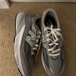 New Balance Men's Gray and White Sneakers